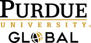 Logo of Purdue University Global for our ranking of paralegal studies associate's