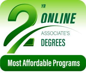 Badge for our ranking of most affordable computer science associate's degrees