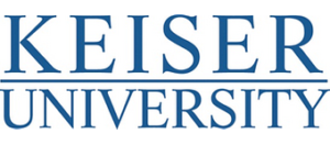 Logo of Keiser University for our ranking of health services administration associate's degrees